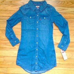 Levi long sleeve jean dress